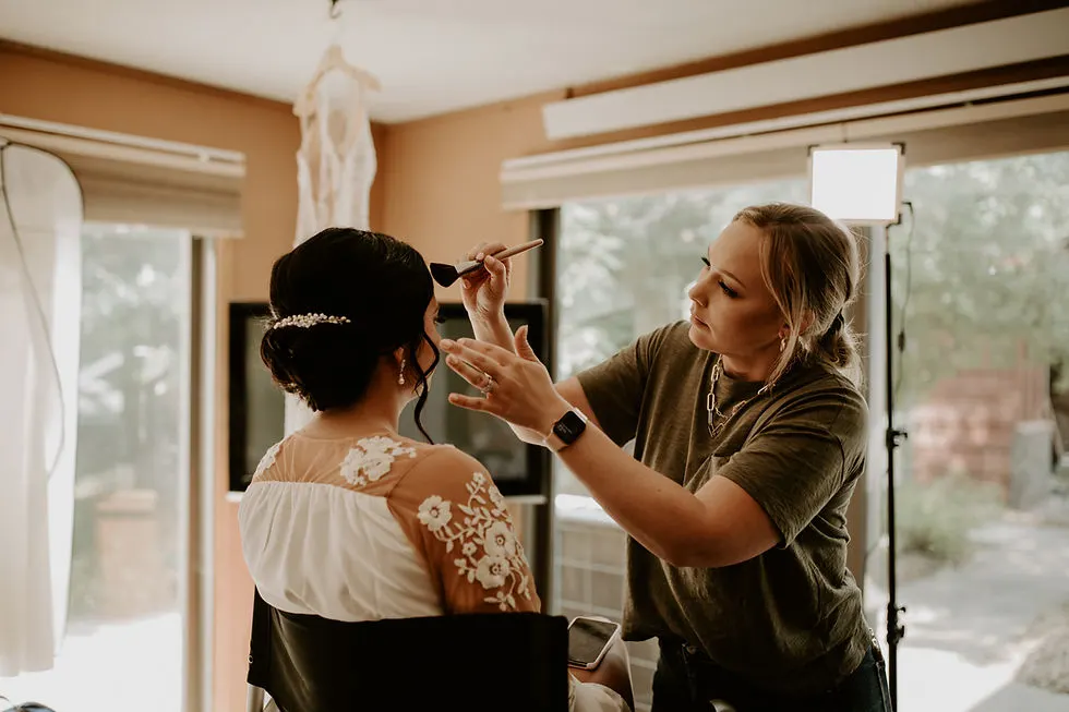 Taylor Applying Makeup