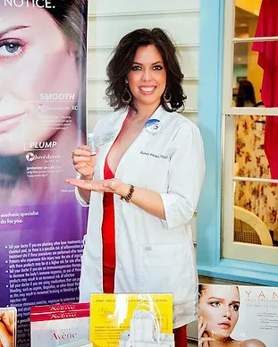 Holding Beauty Products