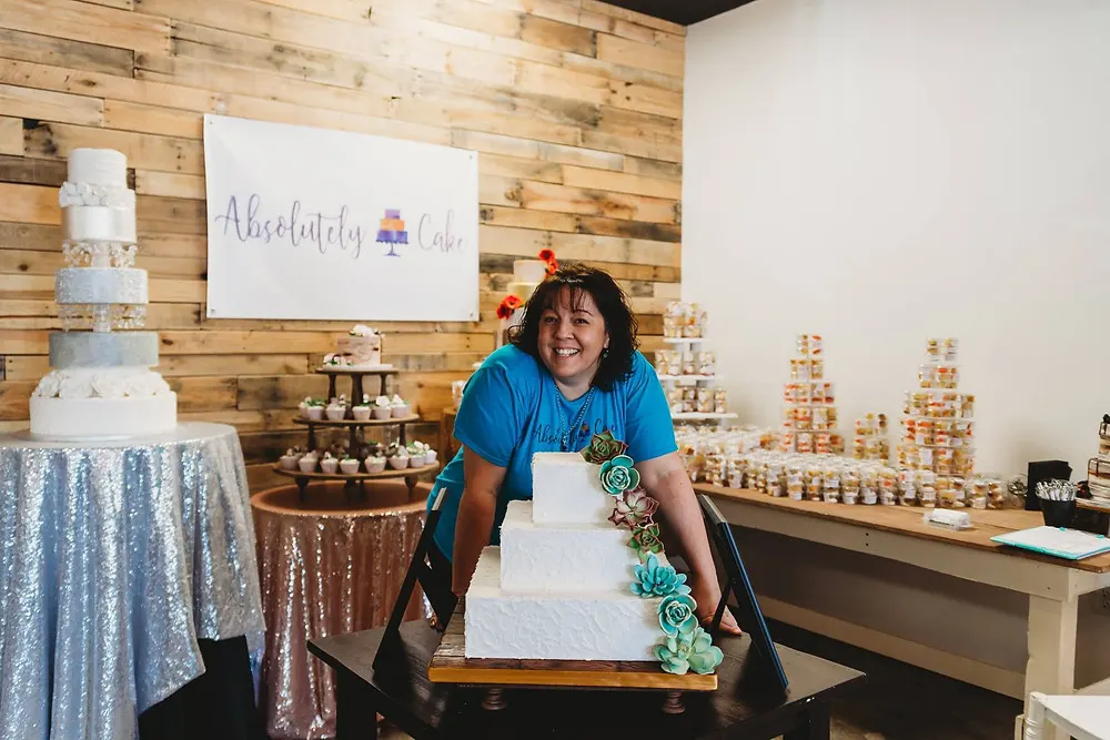 Baker with Cakes