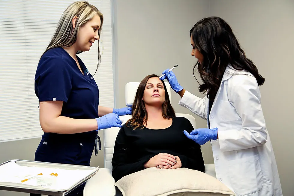Accessing Skin of Patient