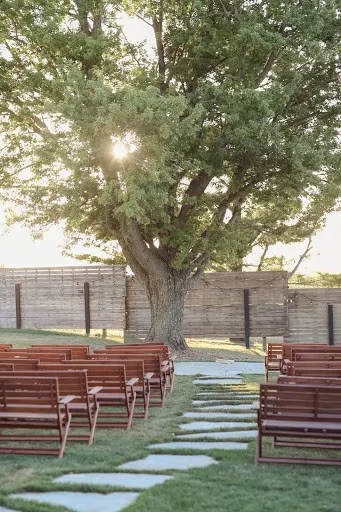 Outdoor Wedding Ceremony by Tree