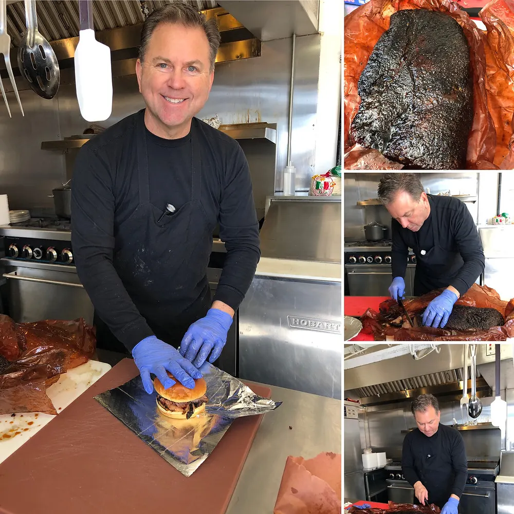 Collage of Rodney Cooking