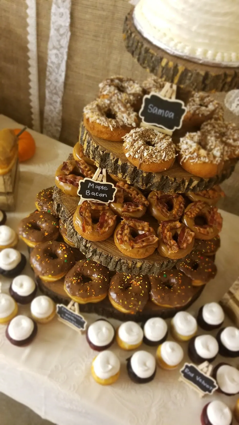 Donuts and Cupcakes On Stand