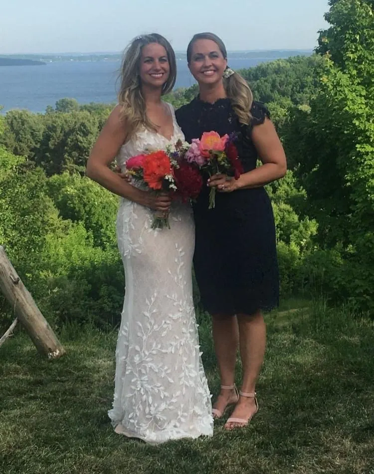 Owner of Bude and Her Sister at Wedding