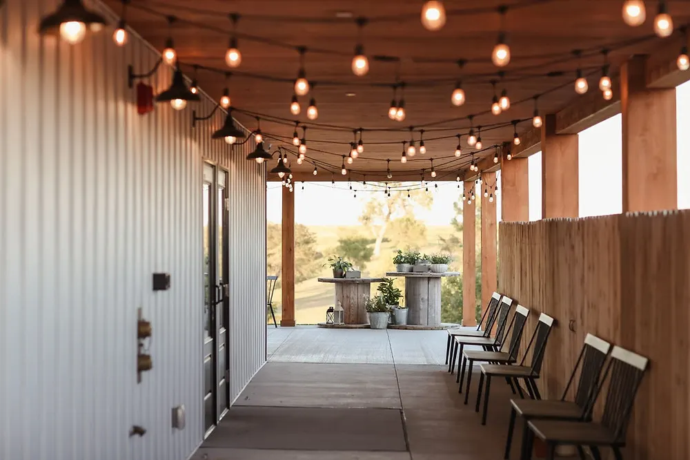 String Lights Hanging from Ceiling