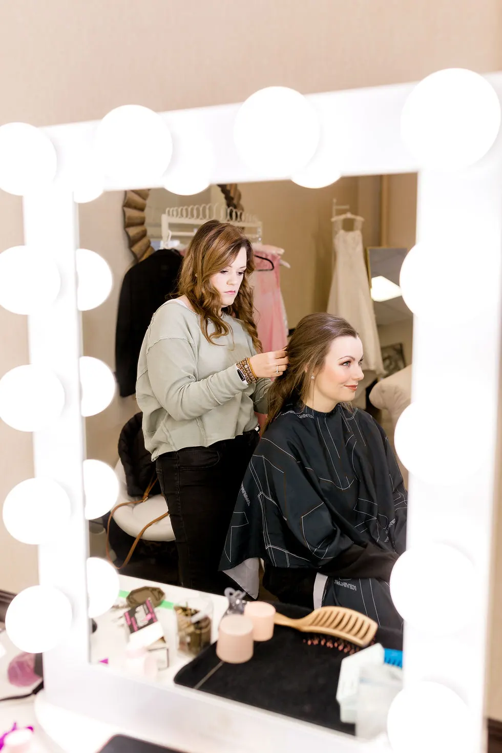 Doing Bride's Hair